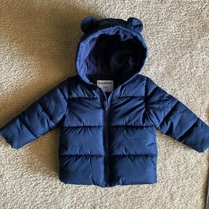 Navy blue boys Puffer coat